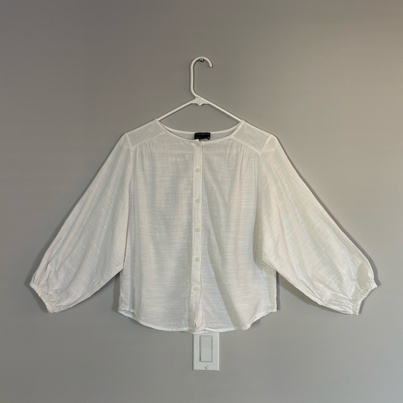 Frank & Oak White Button Up Shirt - Picture 2 of 4